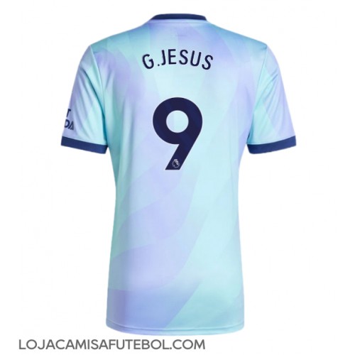 Camisa de Futebol Arsenal Gabriel Jesus #9 Equipamento Alternativo 2024-25 Manga Curta